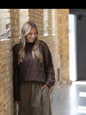 Inherit clothing chain knit sweater